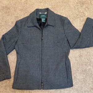 Lauren Ralph Lauren Wool Jacket - Black and Gray